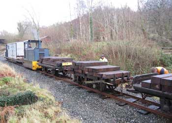 Transporting a trainload of sleepers