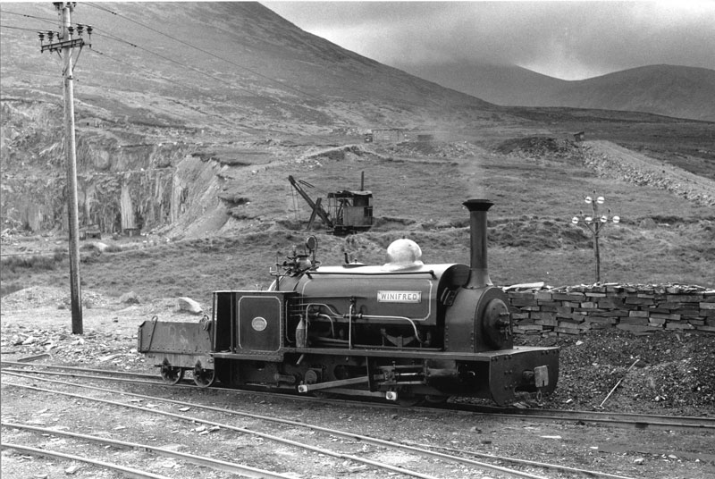 Winifred at work in Penrhyn Quarry