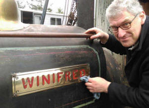 Winifred with her owner Julian Birley