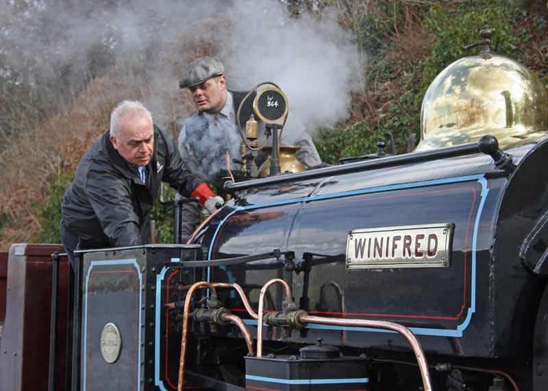 Winifred on her Special Train