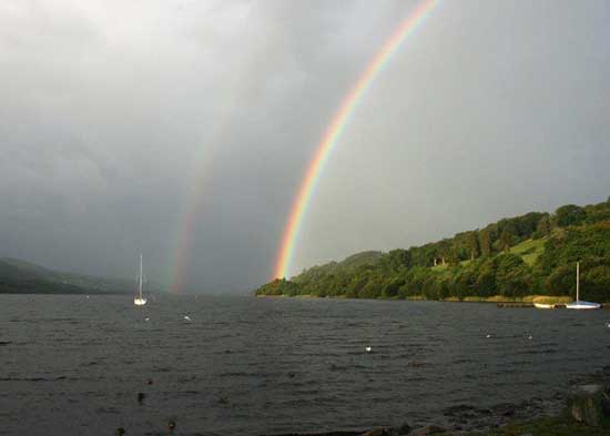 Rainbows over Bala Lake