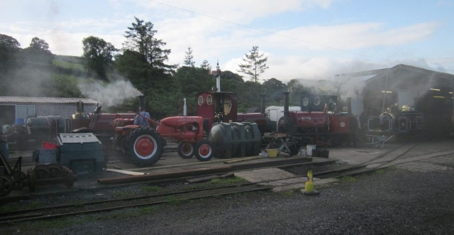 Raising steam at the engine shed