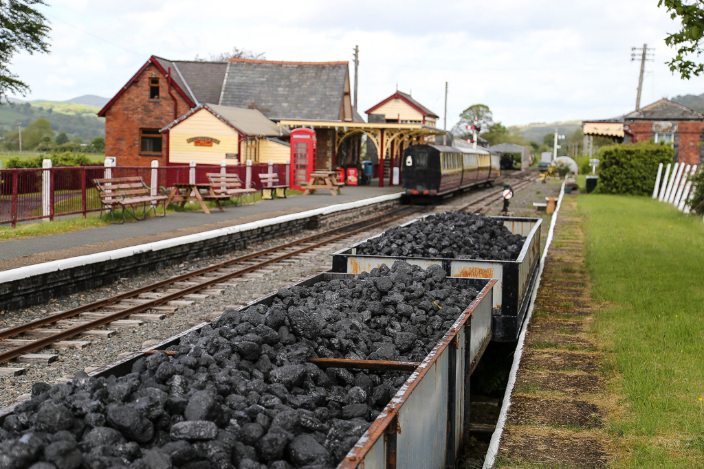 Coal wagons at Llanuwchllyn station