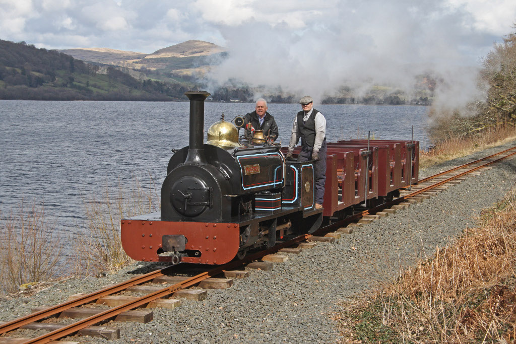 Winifred with the Penrhyn Workmans Train