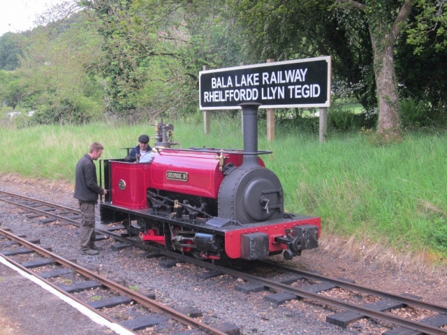 George B at Bala Pen-Y-Bont during the 2019 Festival of Transport