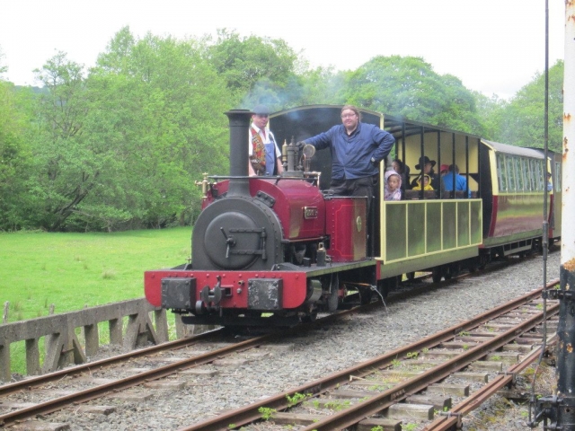 George B waits at Llangower during the 2019 Festival of Transport