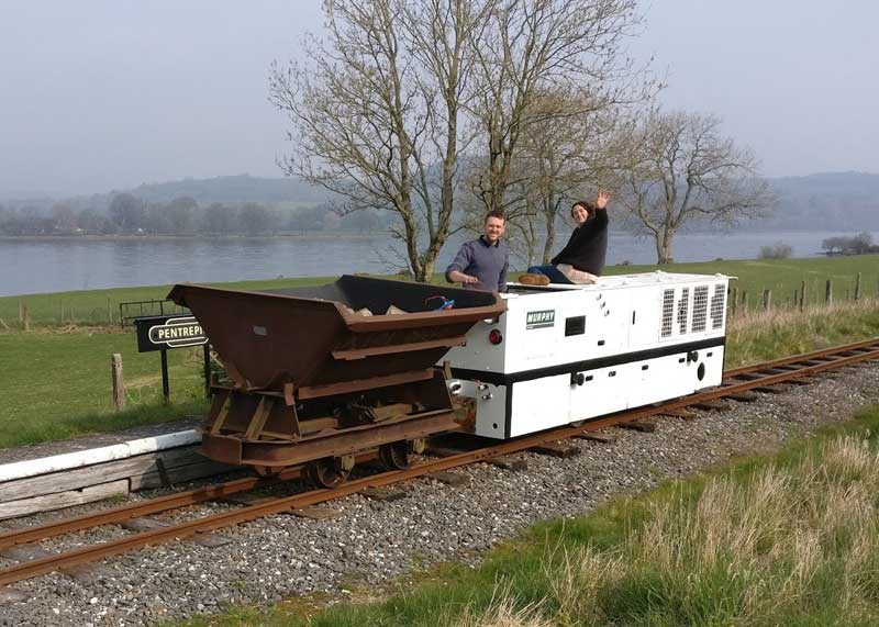 Murphy returning from Bala have delivered the Booking Office brake van
