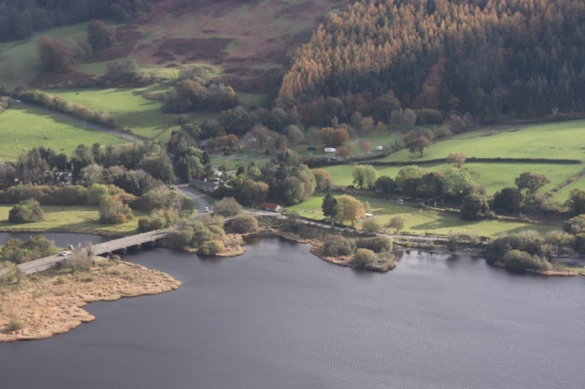 Bala Lake Railway extension from the air