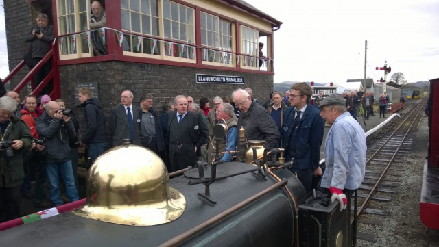 Lots of people from the Narrow Gauge world attended Winifred's launch back into service