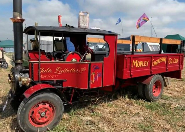 A beautiful half size Foden wagon. Here for all 3 days of the event giving people rides.