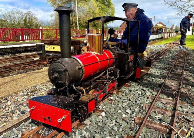 On the miniature railway is a Romulus locomotive. To be running all 3 days